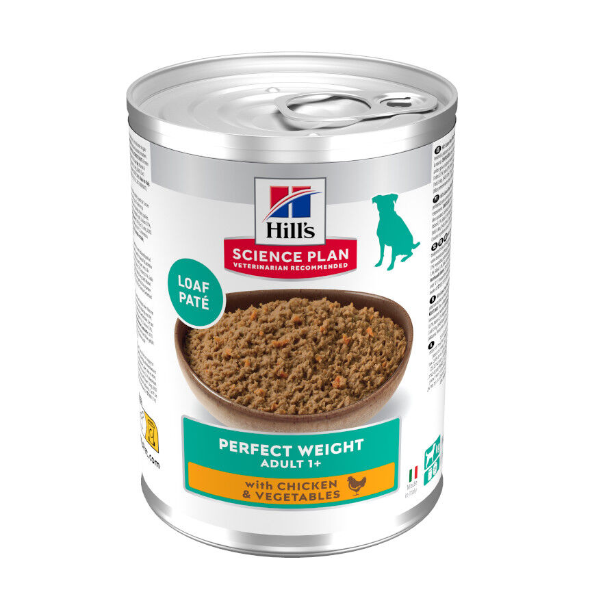 Hill's Adult Perfect Weight Pollo y Vegetales lata para perros