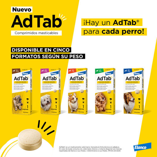 AdTab Comprimido Antiparasitario para perros, , large image number null