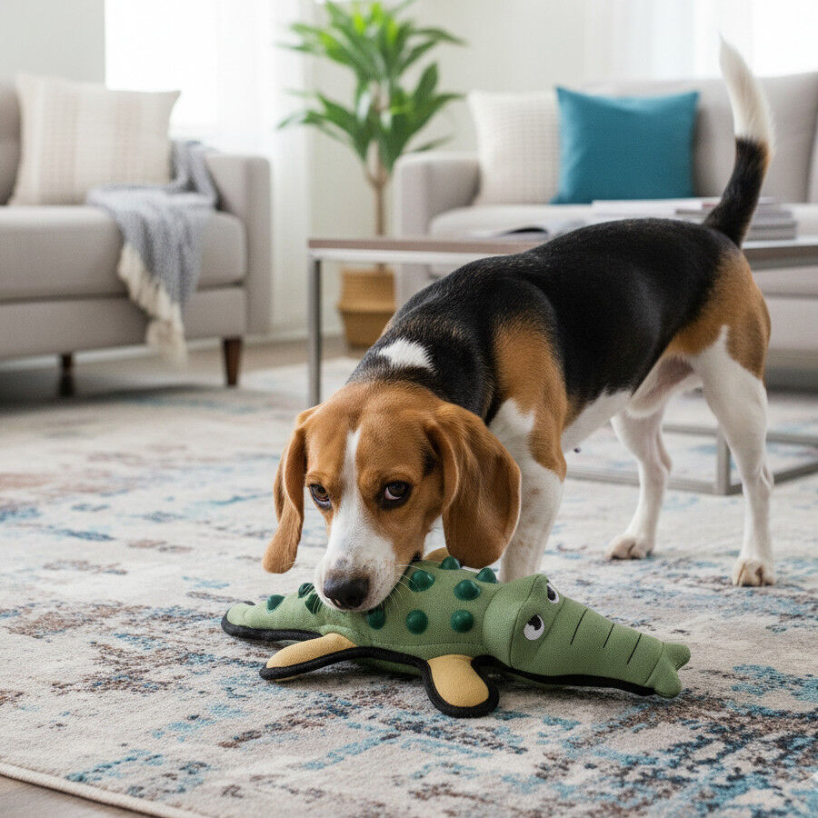 Tootoy! Peluche Mordedor Resistente Cocodrilo para perros, , large Imagen numero 1