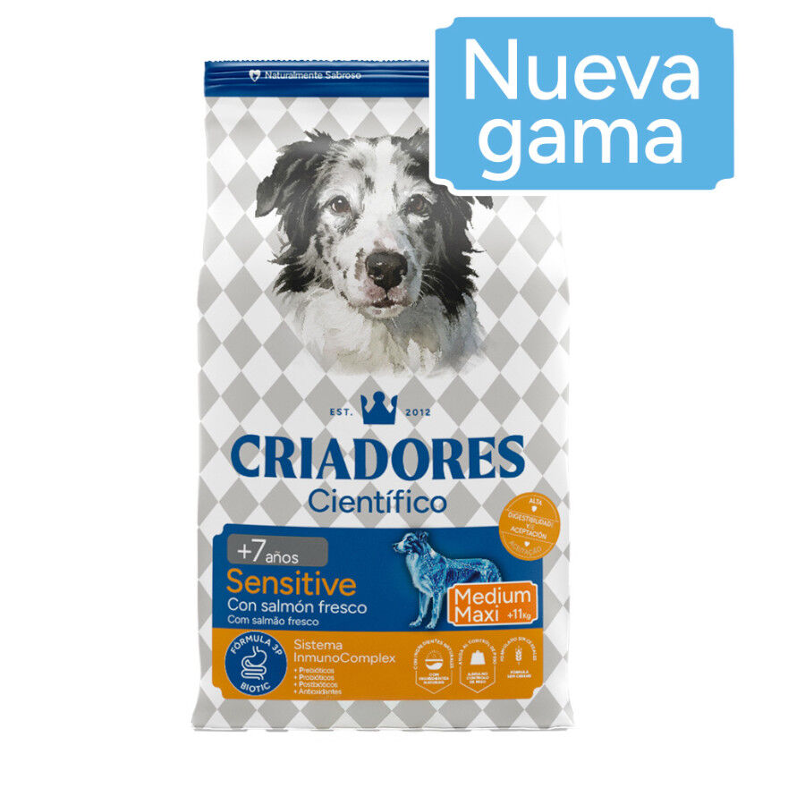 Criadores Cient&iacute;fico Senior Sensitive Medium-Maxi Pienso Salm&oacute;n para perros, , large Imagen numero 2