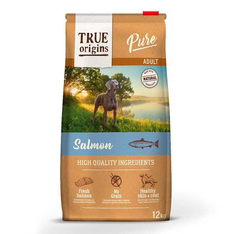 Ofertas, chollos, descuentos y cupones de TRUE ORIGINS ADULT PURE SALMÓN PIENSO PARA PERROS 12KG