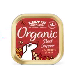 Lily's Kitchen Organic Ternera Tarrina para perros
