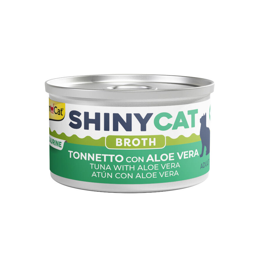 GimCat At&uacute;n y Aloe Vera caldo en lata para gatos, , large Imagen numero 1