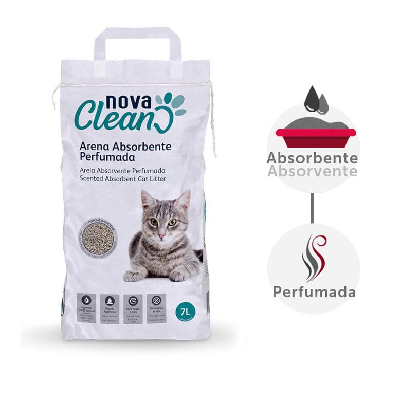 Nova Clean Arena perfumada absorbente para gatos Imagen numero 1 Nova Clean Arena perfumada absorbente para gatos Imagen numero 1