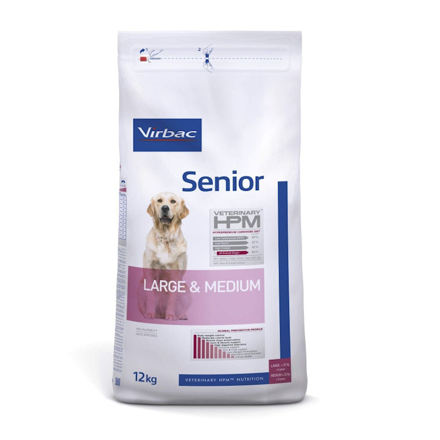12 kg Virbac Senior Large Medium HPM Pienso para perros, , large Imagen numero 1