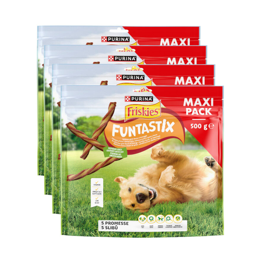 Friskies Funtastix Barritas de Queso y Bacon para perros
