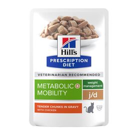 Hill's Prescription Diet Metabolic + Mobility Pollo Sobres para gatos - Multipack