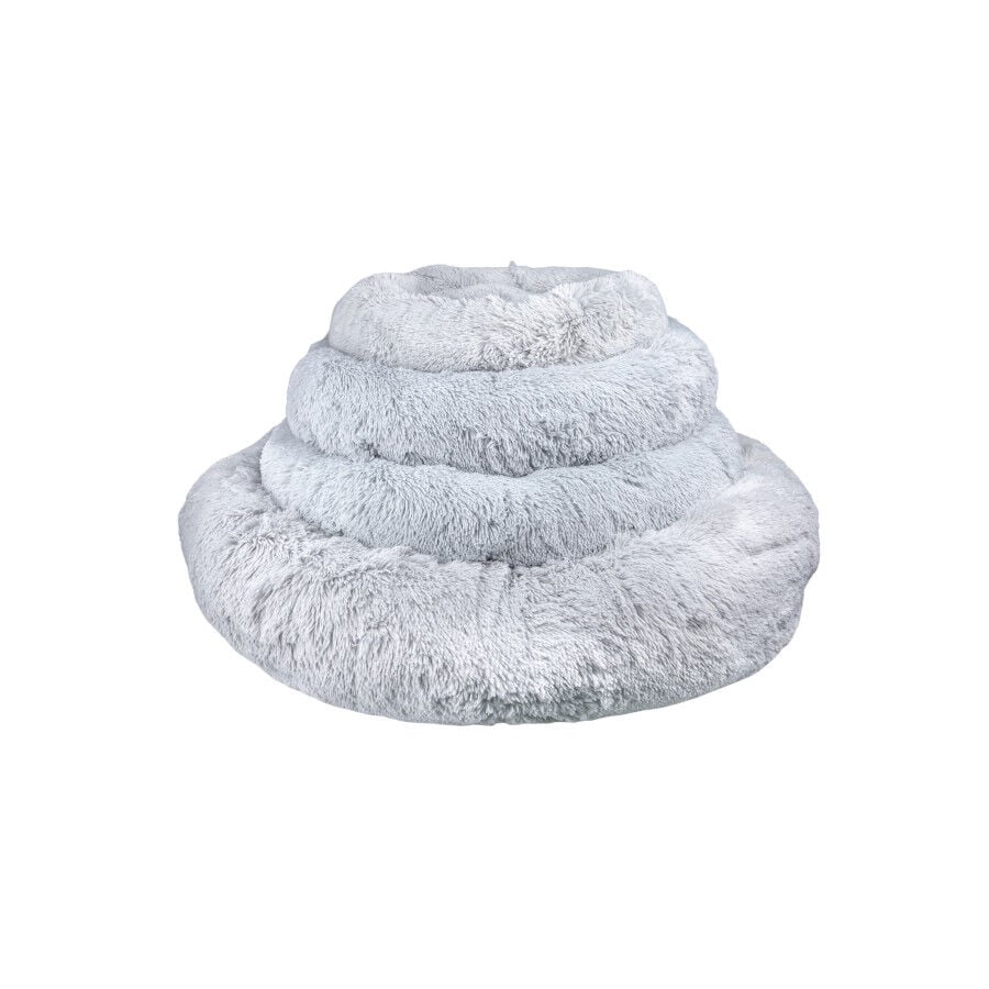 Leeby Cama Donut Anti Estr&eacute;s XXL Gris para personas y perros, , large Imagen numero 5