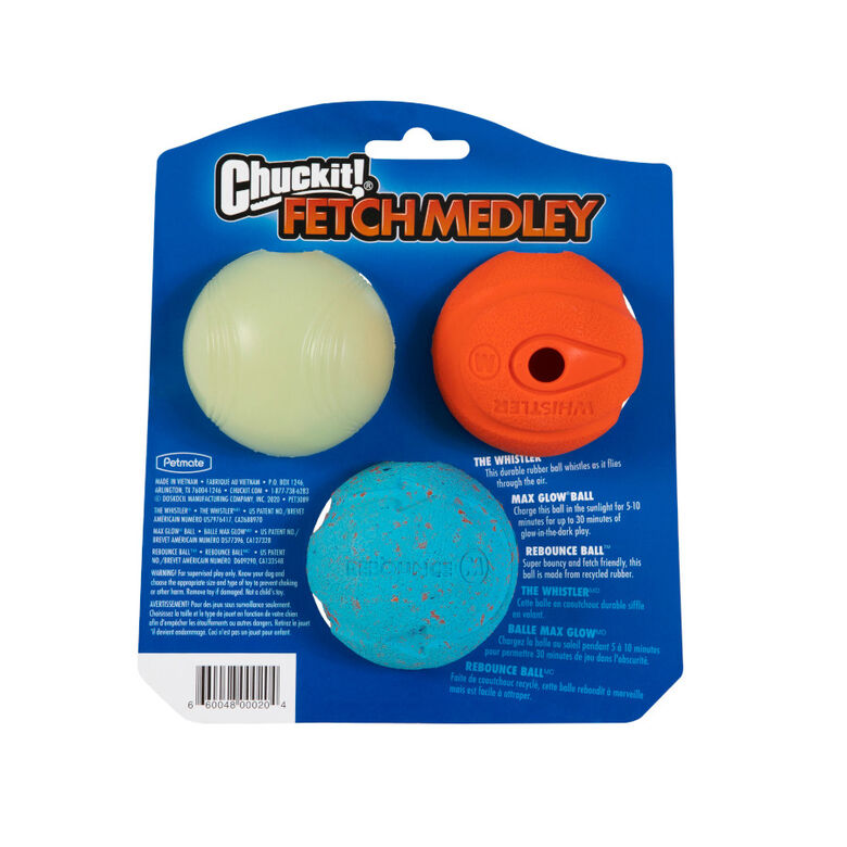 Chuckit! Fetch Medley Set de Pelotas para perros – Pack 3 thumbnail