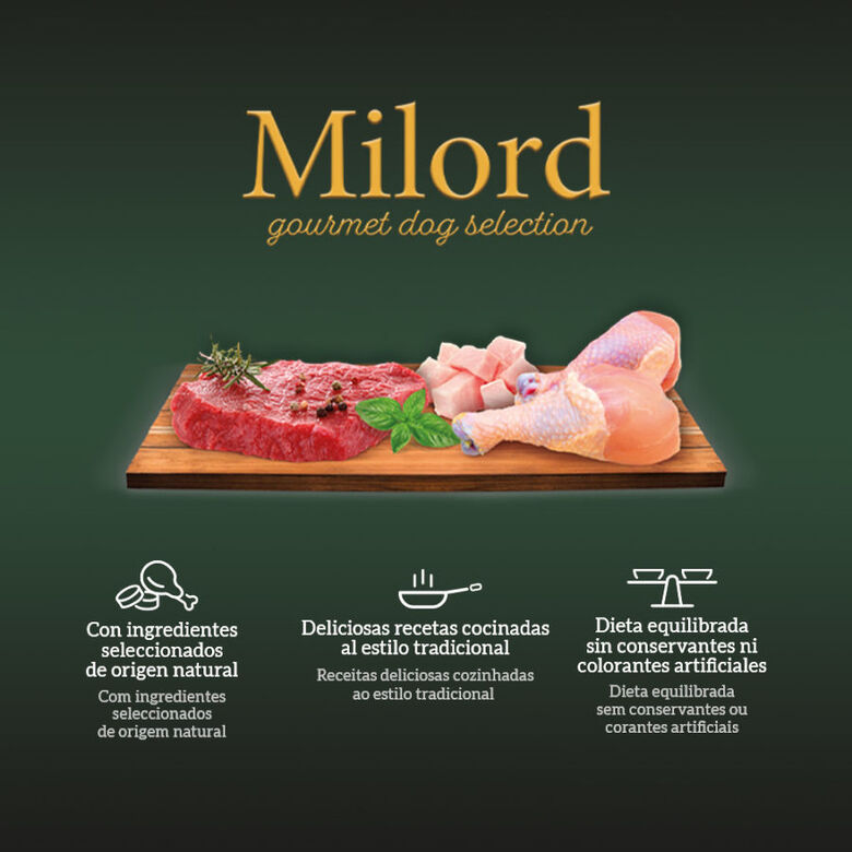 Milord Receta Original Paté tarrinas para perros - Multipack thumbnail