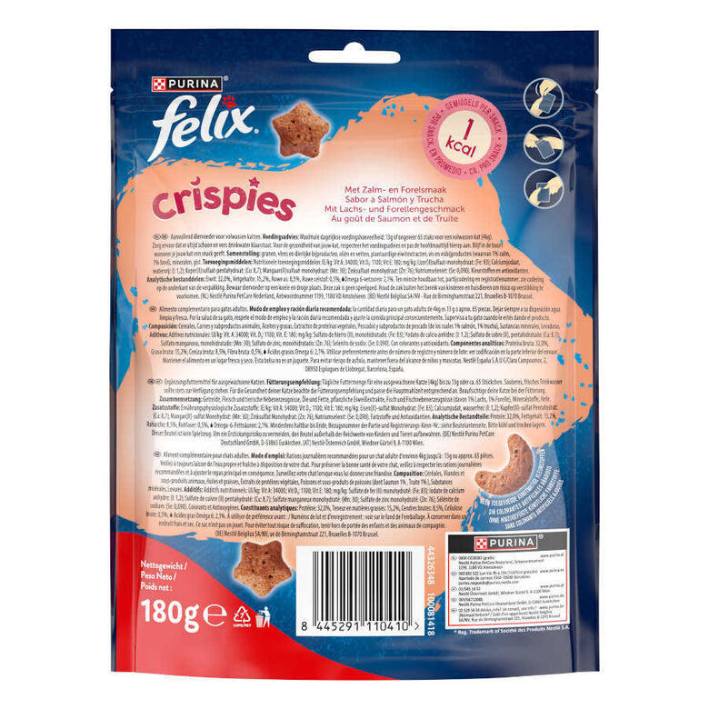 Felix Crispies Bocaditos de Salmón y Trucha Maxi para gatos thumbnail
