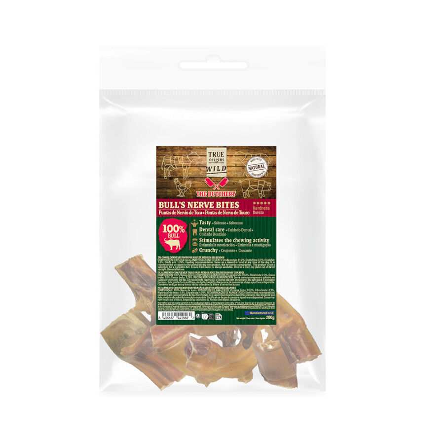 200 g True Origins Wild Puntas Nervio Toro Snack para perros, , large Imagen numero 2