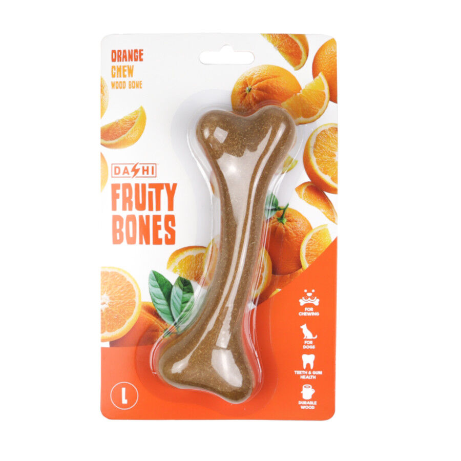 Dashi Fruity Bone Naranja Hueso mordedor para perros