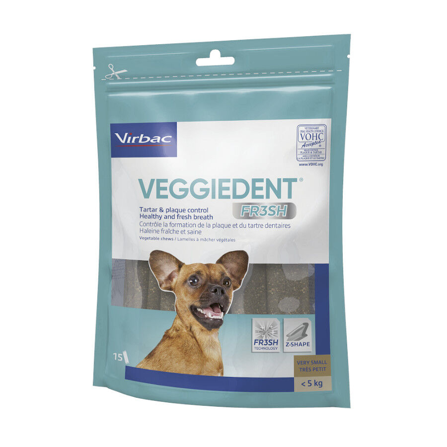 15 barritas Virbac Snacks Dentales VeggieDent Fresh para perros Toy, , large Imagen numero 1