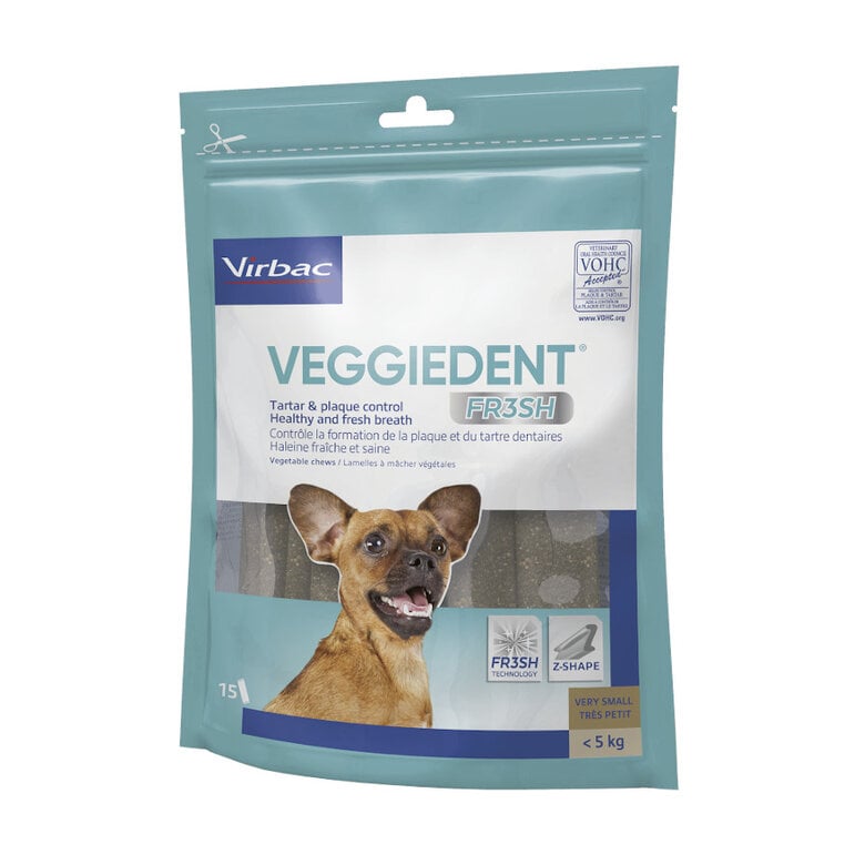 15 barritas Virbac Snacks Dentales VeggieDent Fresh para perros Toy,  Imagen numero 1 15 barritas Virbac Snacks Dentales VeggieDent Fresh para perros Toy, , large Imagen numero 1