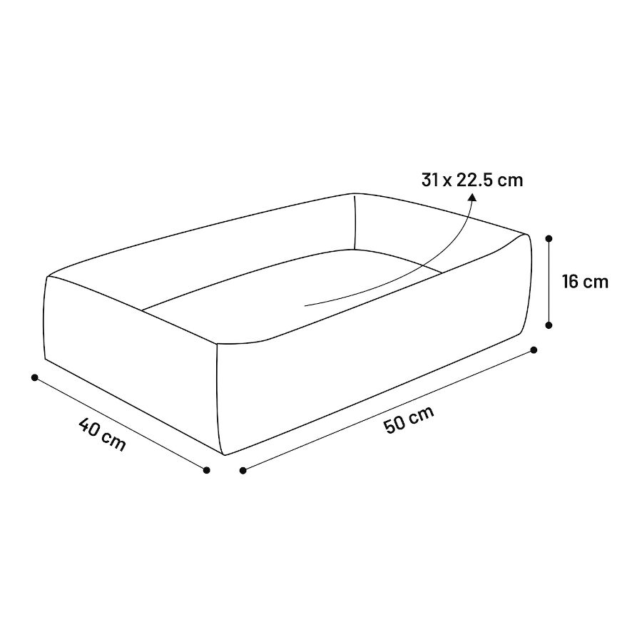 Flamingo Yara Rect&aacute;ngulo Verde con Cremallera Cama para perros, , large Imagen numero 6