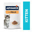 4 sobres x  85 g Advance Kitten Pollo en salsa sobre para gatitos ¡Pack ahorro!, , large indicador imagen numero 2