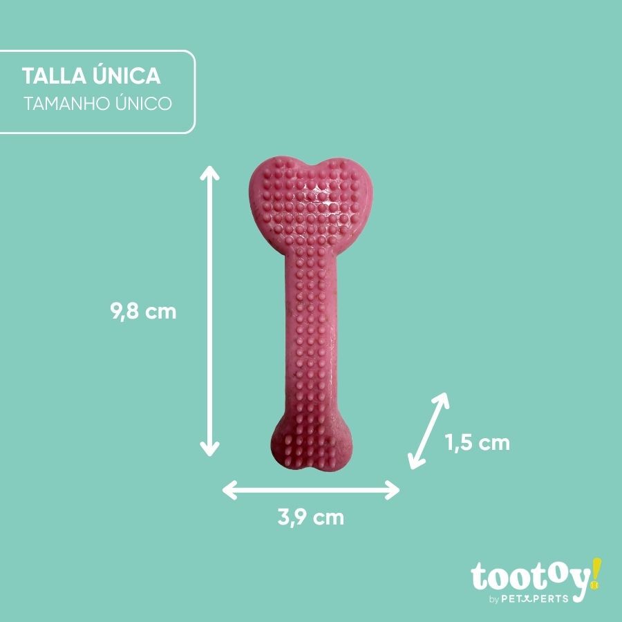 Tootoy! Puppy Hueso Llave Coraz&oacute;n Rosa Juguete para perros, , large Imagen numero 3