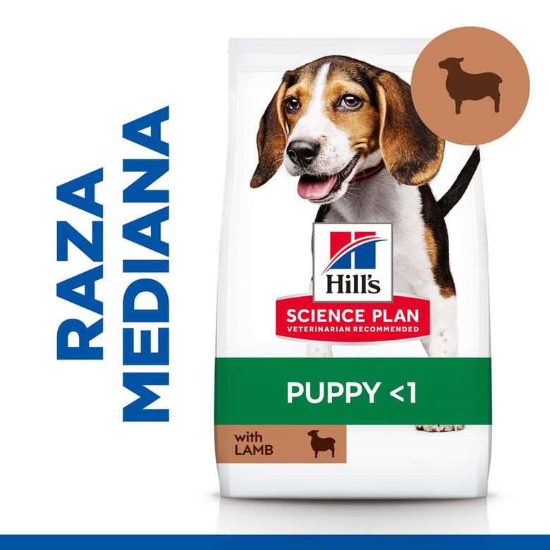 Hill&#039;s Science Plan Puppy Medium Cordero y arroz Pienso para perros thumbnail