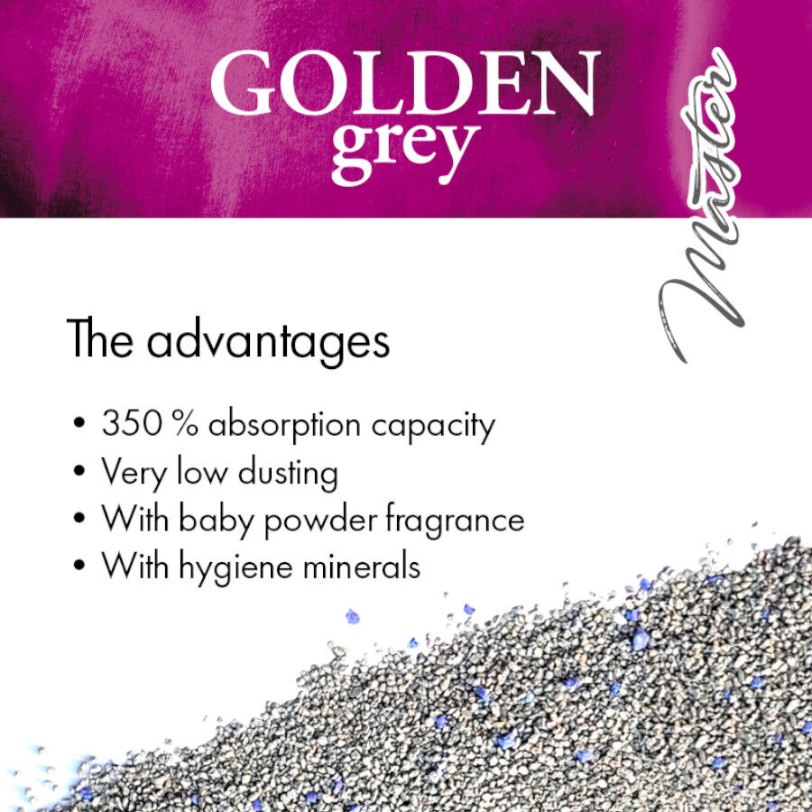 7 kg Golden Grey Master Arena Aglomerante para gatos, , large Imagen numero 3