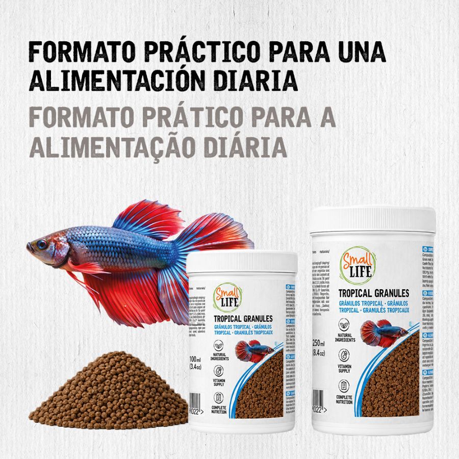 100 ml Small Life Gr&aacute;nulos Tropical Alimento para peces, , large Imagen numero 2