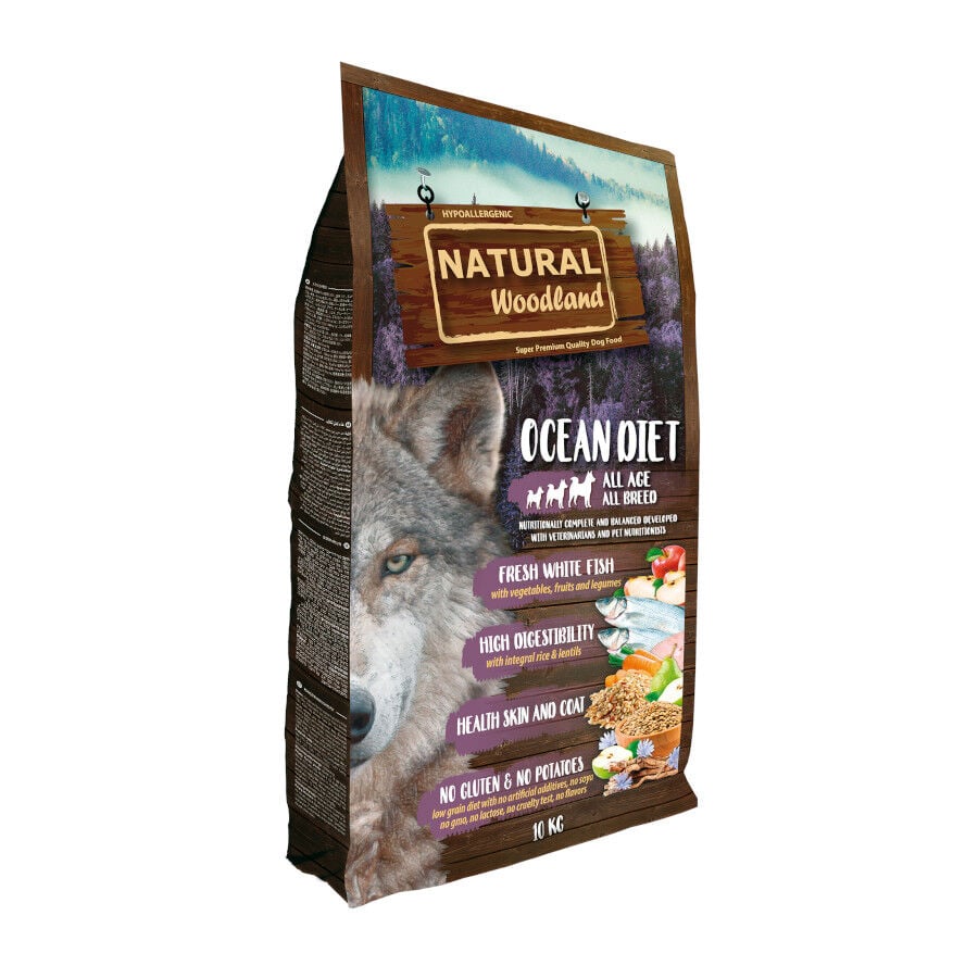 10 kg Natural Woodland Ocean Diet Hypoallergenic Pienso para perros, , large Imagen numero 1