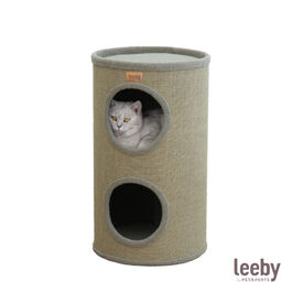 Leeby BonBon barril rascador con cama nido para gatos