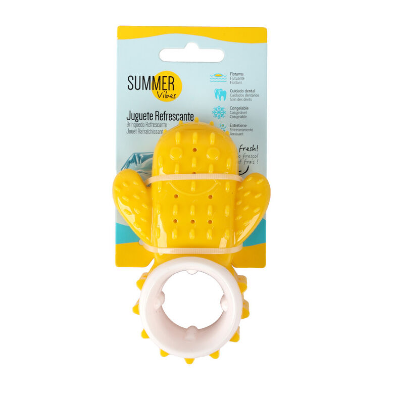 Summer Vibes Mordedor frío cactus amarillo para cachorros thumbnail