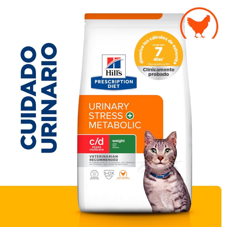 8 kg Hill's Prescription Diet Urinary Stress + Metabolic c/d pienso para gatos, , large Imagen numero 2