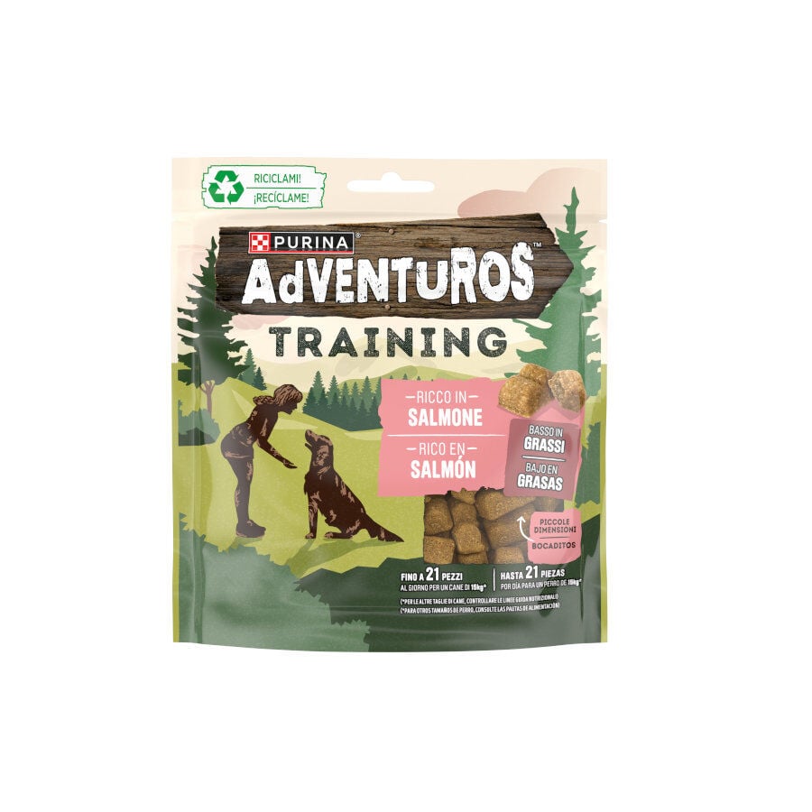 115 g Adventuros Training Bocaditos de Salm&oacute;n para perros, , large Imagen numero 1
