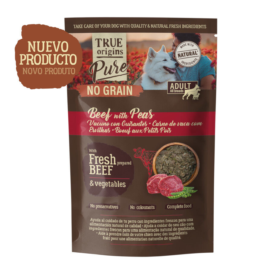True Origins Pure Vacuno con Guisantes sobre para Perros, , large Imagen numero 2