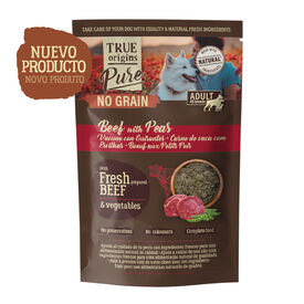 True Origins Pure Vacuno con Guisantes sobre para Perros