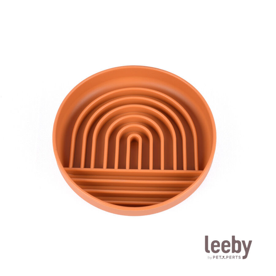 Leeby Comedero Antivoracidad Naranja para perros, , large Imagen numero 2