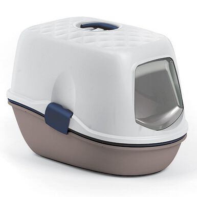 Stefanplast Arenero Blanco y Gris para gatos