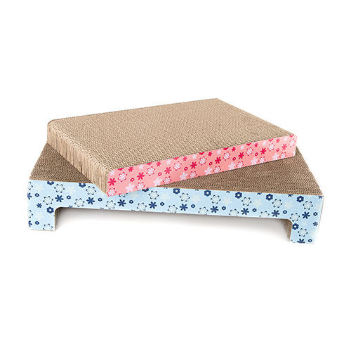 TK-Pet Cat Box rascador de cart&oacute;n gatos 2 piezas Imagen numero 1