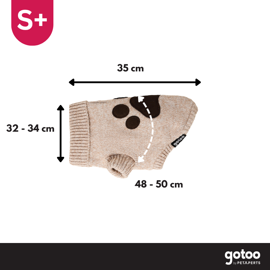 Gotoo Jersey de Punto Marr&oacute;n para perros, , large Imagen numero 4