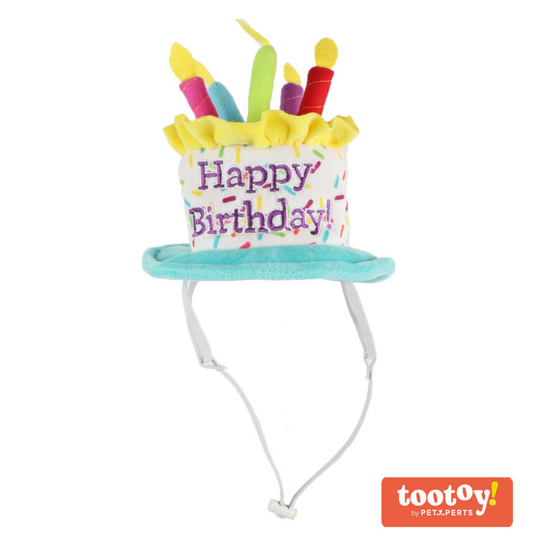Tootoy! Birthday Hat Multicolor Tarta de Cumpleaños Peluche para perros,  Imagen numero 1 Tootoy! Birthday Hat Multicolor Tarta de Cumpleaños Peluche para perros, , large Imagen numero 1