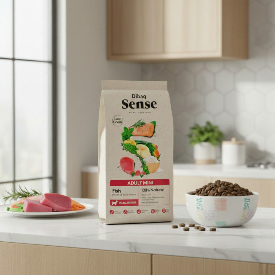 Dubaq Sense Low Grain Ault Mini Pescado Pienso para perros, , large Imagen numero 3
