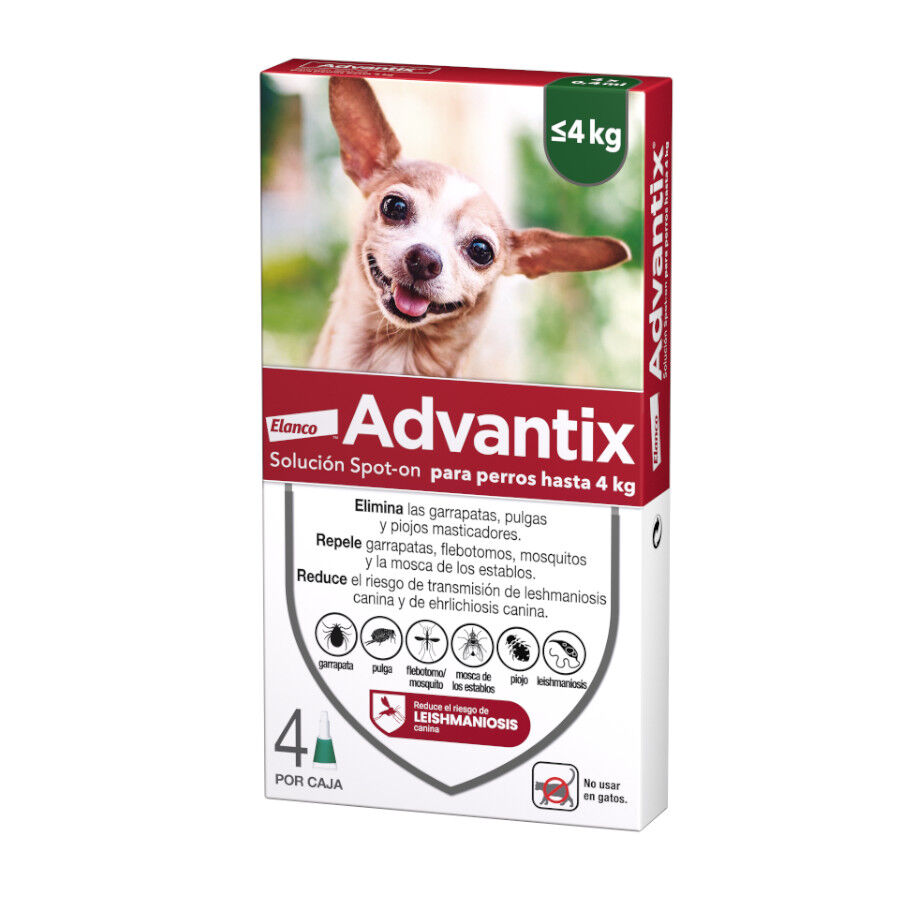 0-4 kg (4 uds.)Advantix Pipetas Antiparasitarias para perros, , large Imagen numero 1