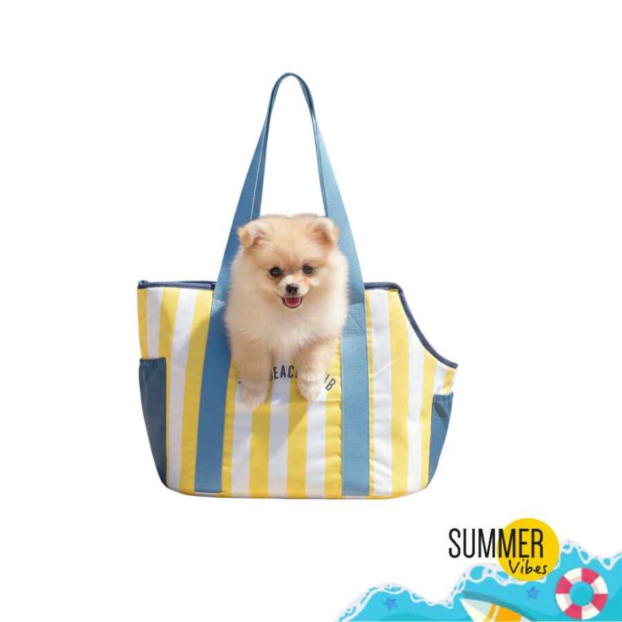 Summer Vibes Bolso Amarillo de Rayas para cachorros, , large Imagen numero 3