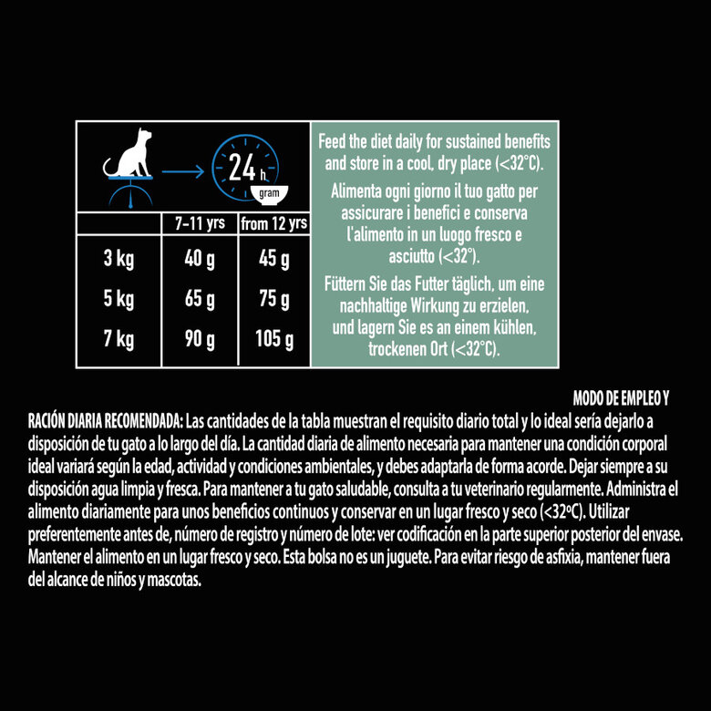 1.4 kg Pro Plan Live Clear Sterilised Pavo pienso para gatos seniors,  Imagen numero 4 1.4 kg Pro Plan Live Clear Sterilised Pavo pienso para gatos seniors, , large Imagen numero 4