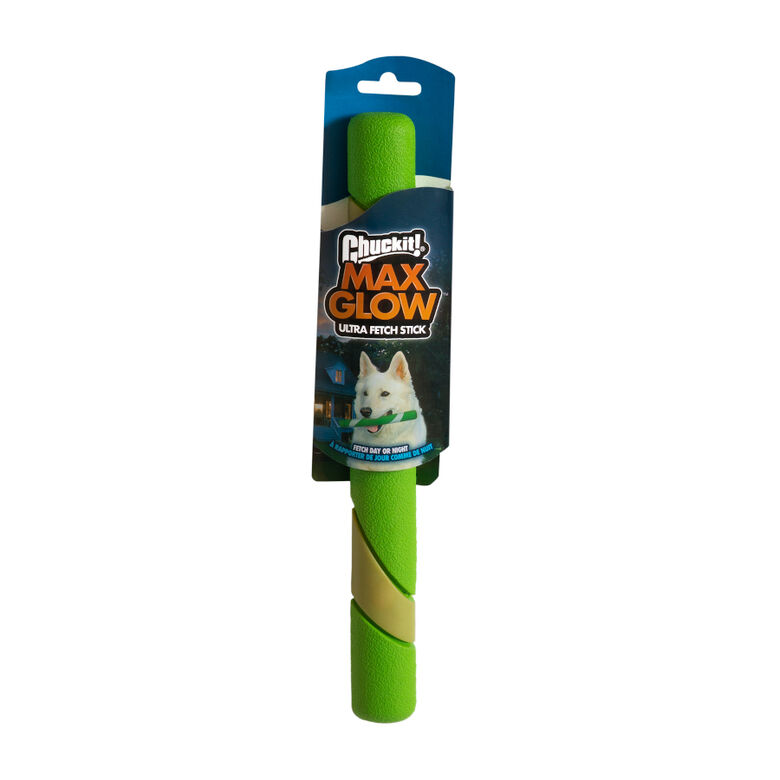 Chuckit! Max Glow Ultra Fetch Palo de Goma con Brillo para perros thumbnail