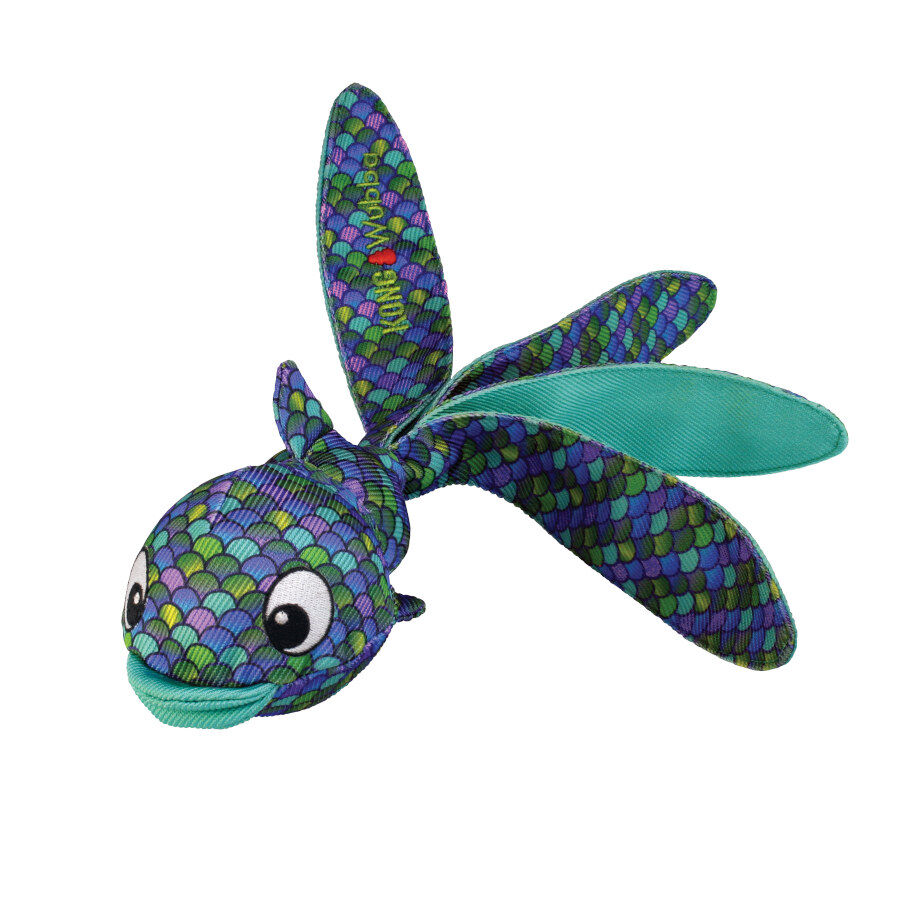 Kong Wubba Finz Pez Azul de Peluche para perros, , large Imagen numero 1