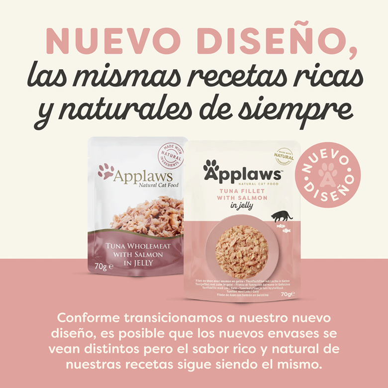 Applaws Atún y Salmón en gelatina sobre para gatos thumbnail