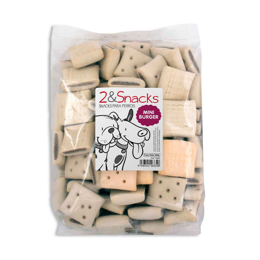500 g 2&Snacks Bocaditos Mini Burger para perros, , large Imagen numero 1