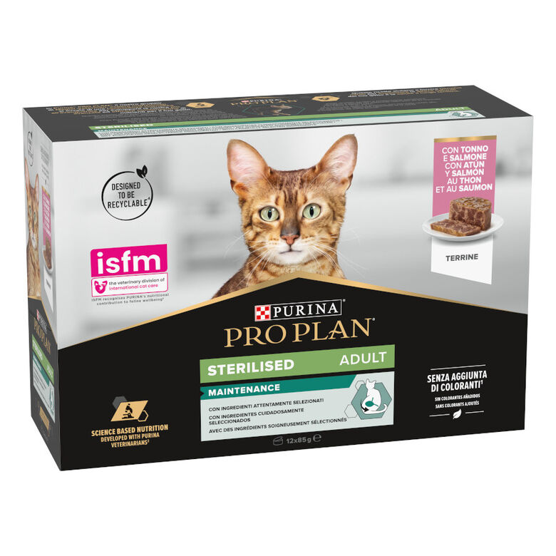 Pro Plan Adult Sterilised Maintenance Salmón y Atún lata para gatos thumbnail