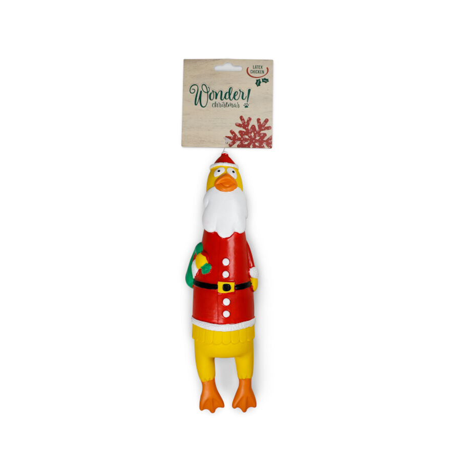 Wonder Christmas Pollo de Látex juguete para perros