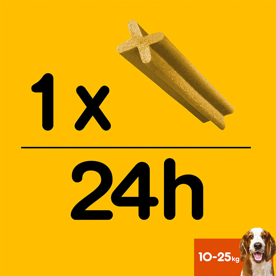 Pedigree Dentastix Snacks Dentales para perros medianos thumbnail