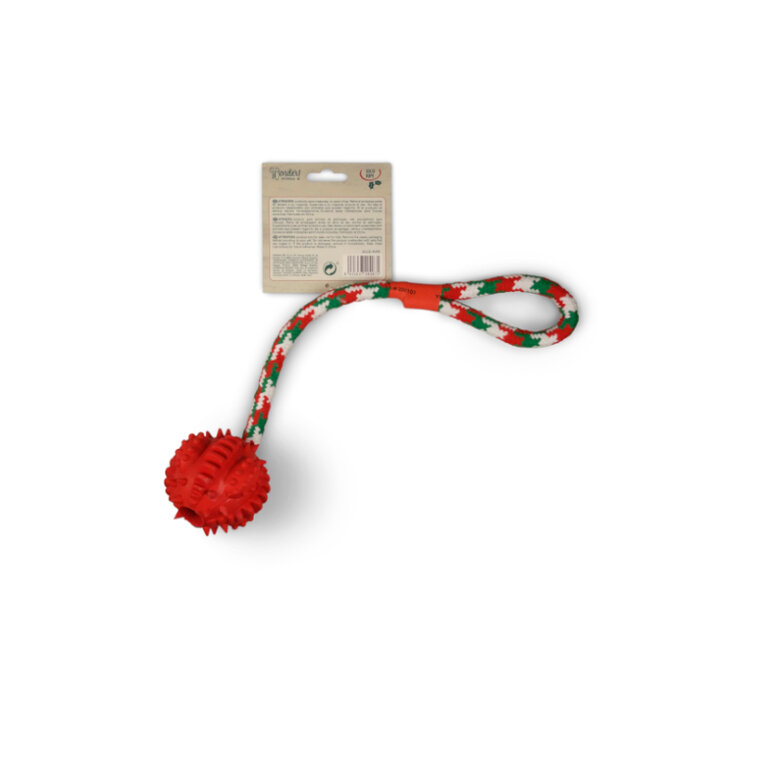 Wonder Christmas Cuerda con Pelota para perros, , large image number null