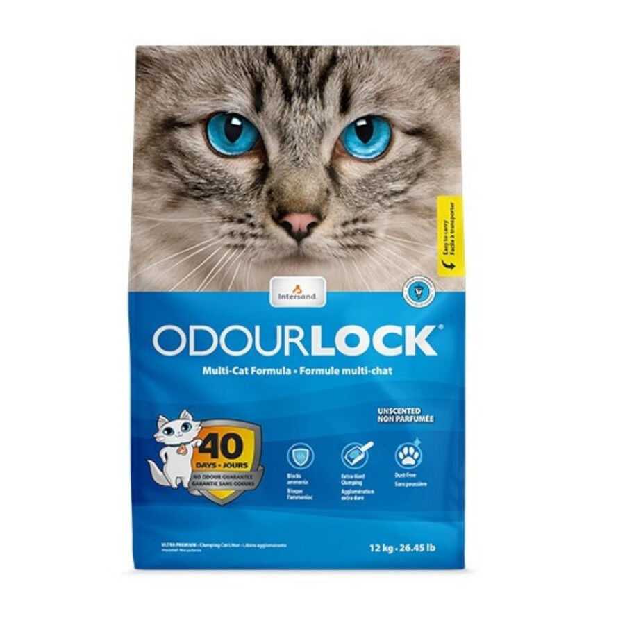 12 kg Intersand Odourlock Arena Aglomerante Inolora para gatos, , large Imagen numero 2
